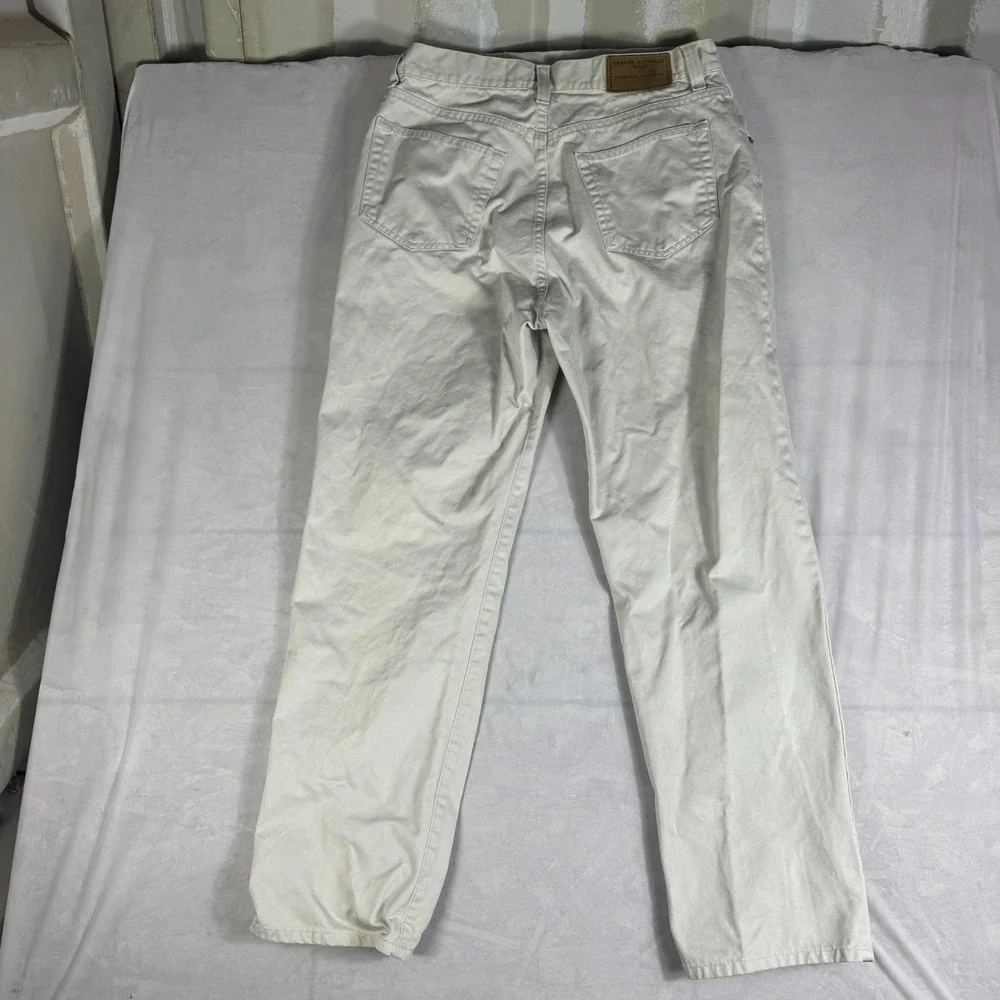 Banana Republic Mens Jeans Beige Denim Laredo Fit Straight Leg Classic Fit 34 R